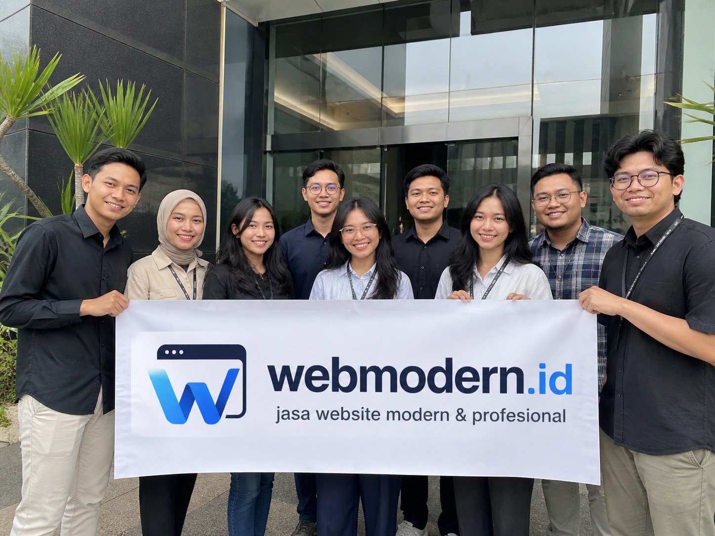Tim webmodern.id berfoto bersama